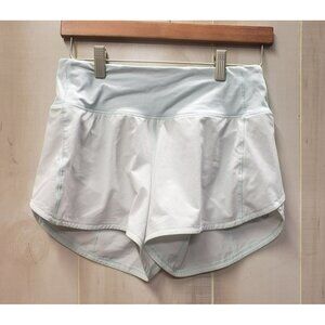 Lululemon Speed Up Mid-Rise Lined Short 4" inseam Light Blue Size 4 TALL W7AYMT